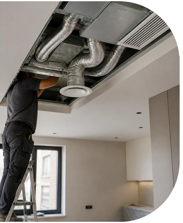 Монтаж вентиляции квартиры под ключ в Новокуйбышевске с гарантией